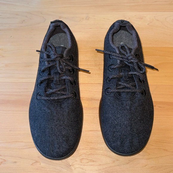 Allbirds Men’s Wool Runners Everyday Sneakers in Natural Black size 12 - Picture 2 of 9